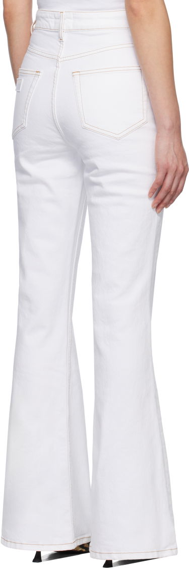 Jeans GANNI GANNI Goddi HW Flare Jeans Hvid | J1659, 2