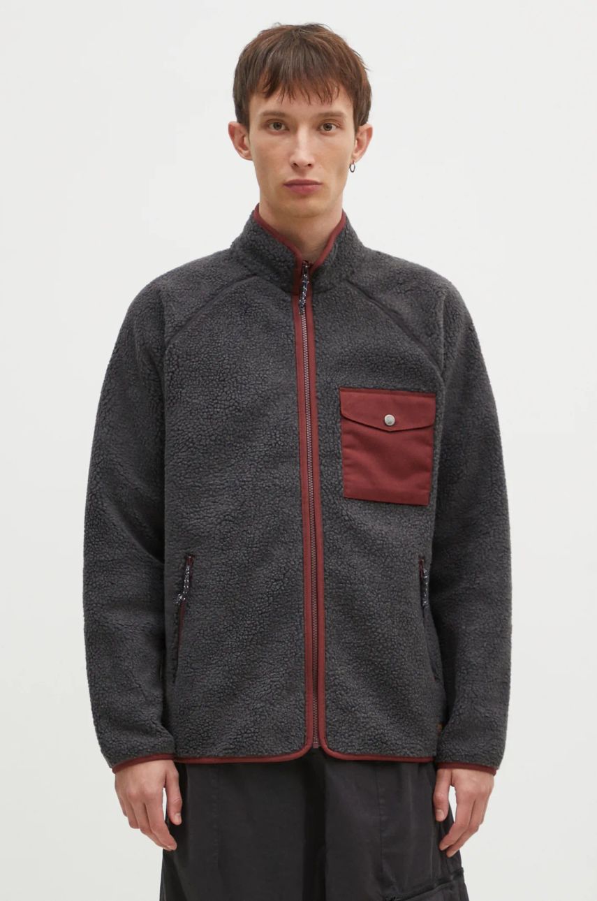 Sweatshirt FJÄLLRÄVEN Pile Fleece Jacket With Chest Pocket Grå | F84158.030.352, 0