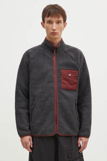 Sweatshirt FJÄLLRÄVEN Pile Fleece Jacket With Chest Pocket Grå | F84158.030.352, 0