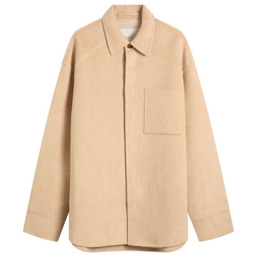 Jakke JW Anderson JW Anderson Oversized Shirt Jacket, Size Small Beige | JK0396-PG1559-118