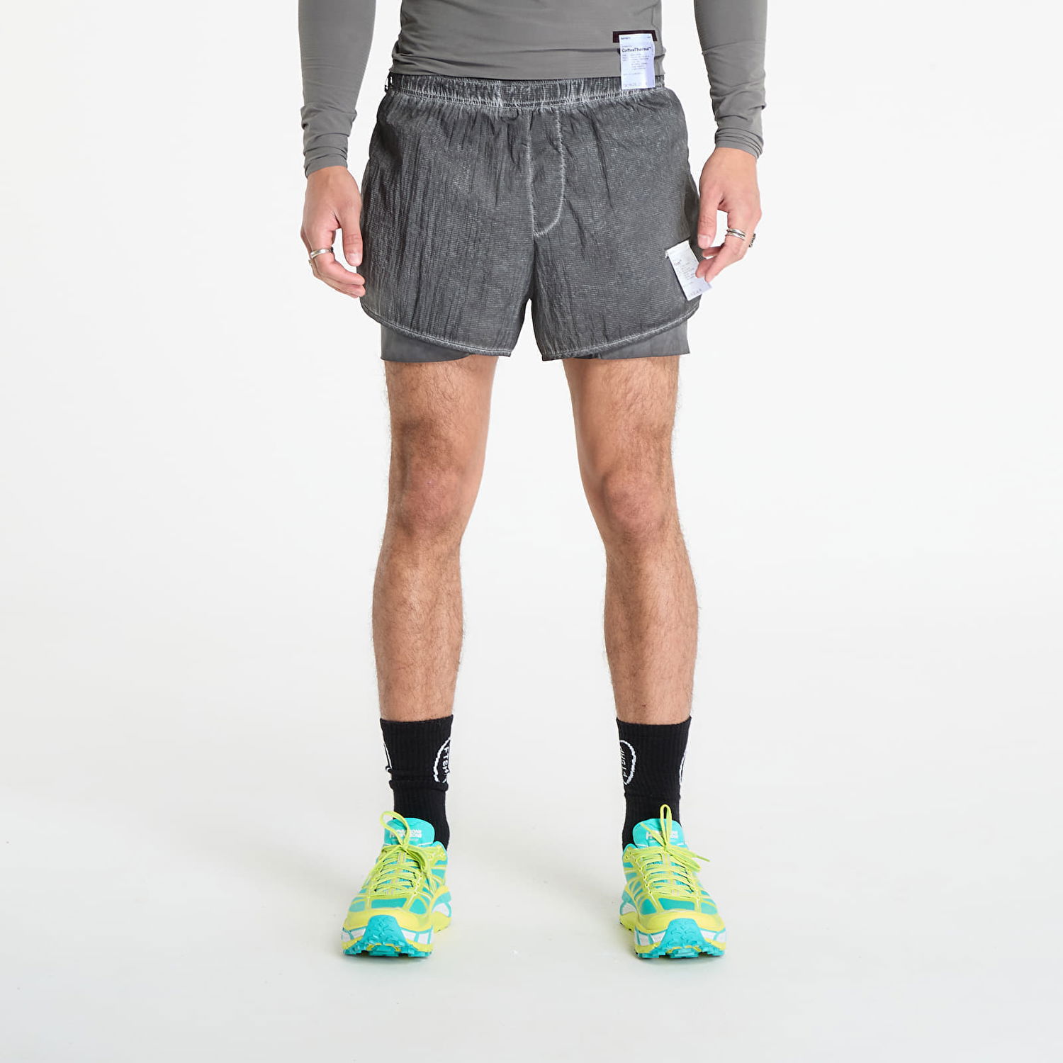 Shorts Satisfy Satisfy Rippy 3" Trail Shorts Grå | 12042-00A00, 0