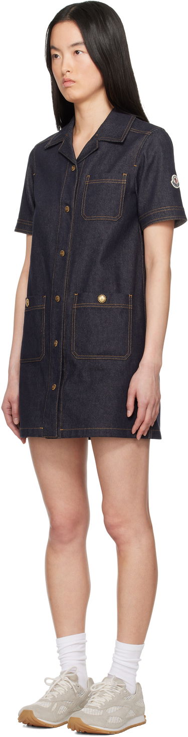 Kjole Moncler Moncler Denim Shirt Dress Blå | K10932G00007597BH, 3