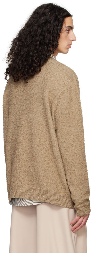 Sweater Maison Margiela Maison Margiela Pilling V-Neck Sweater Brun | S50HN0011 M13108, 2