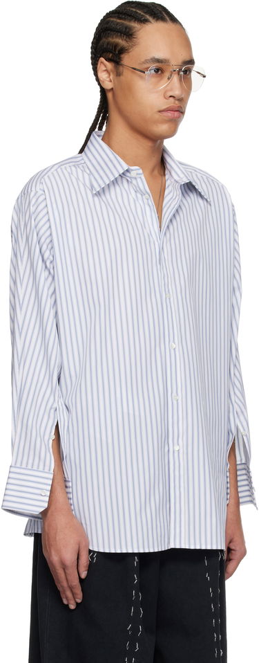 Skjorte Maison Margiela Maison Margiela Stripe Cotton Shirt Hvid | S50DT0049 M35311, 1