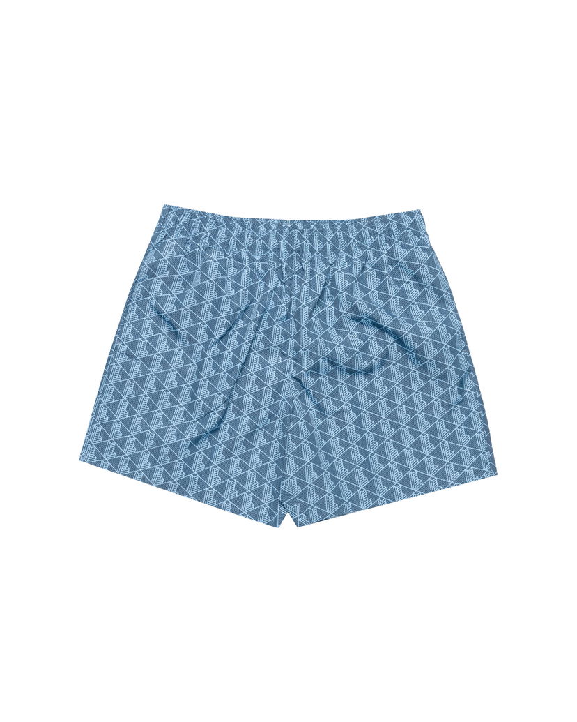 Badetøj Lacoste Geometric Print Swim Shorts Blå | MH9086-HGI