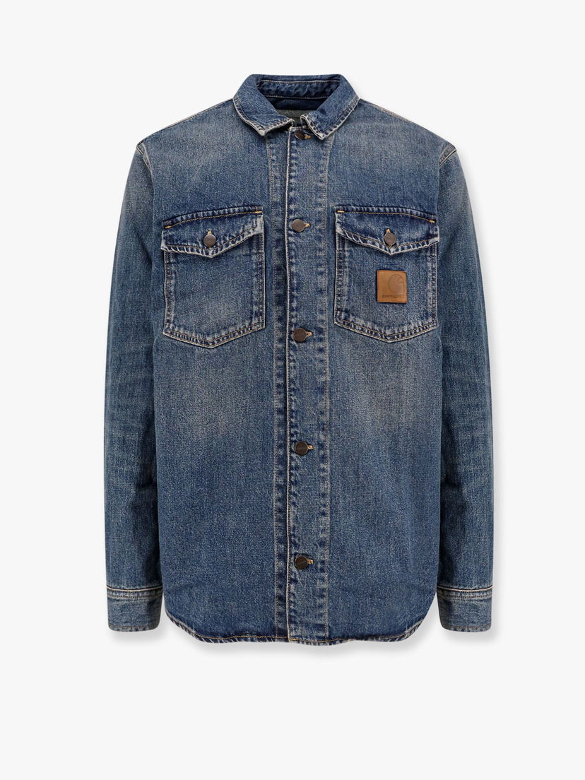 Skjorte Carhartt WIP Denim Shirt Jacket Blå | I034735014Q
