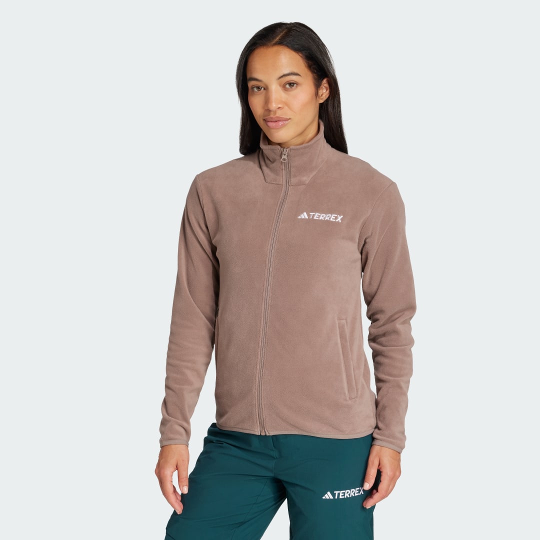 Jakke adidas Performance Multi Essentials Full-Zip Fleece Jacket Beige | JM3112, 0