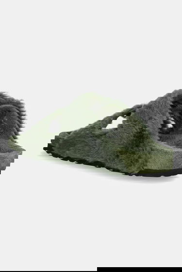 Sneakers og sko Birkenstock Birkenstock 1774 Arizona BB Furry Slides Grøn | 1030001, 2