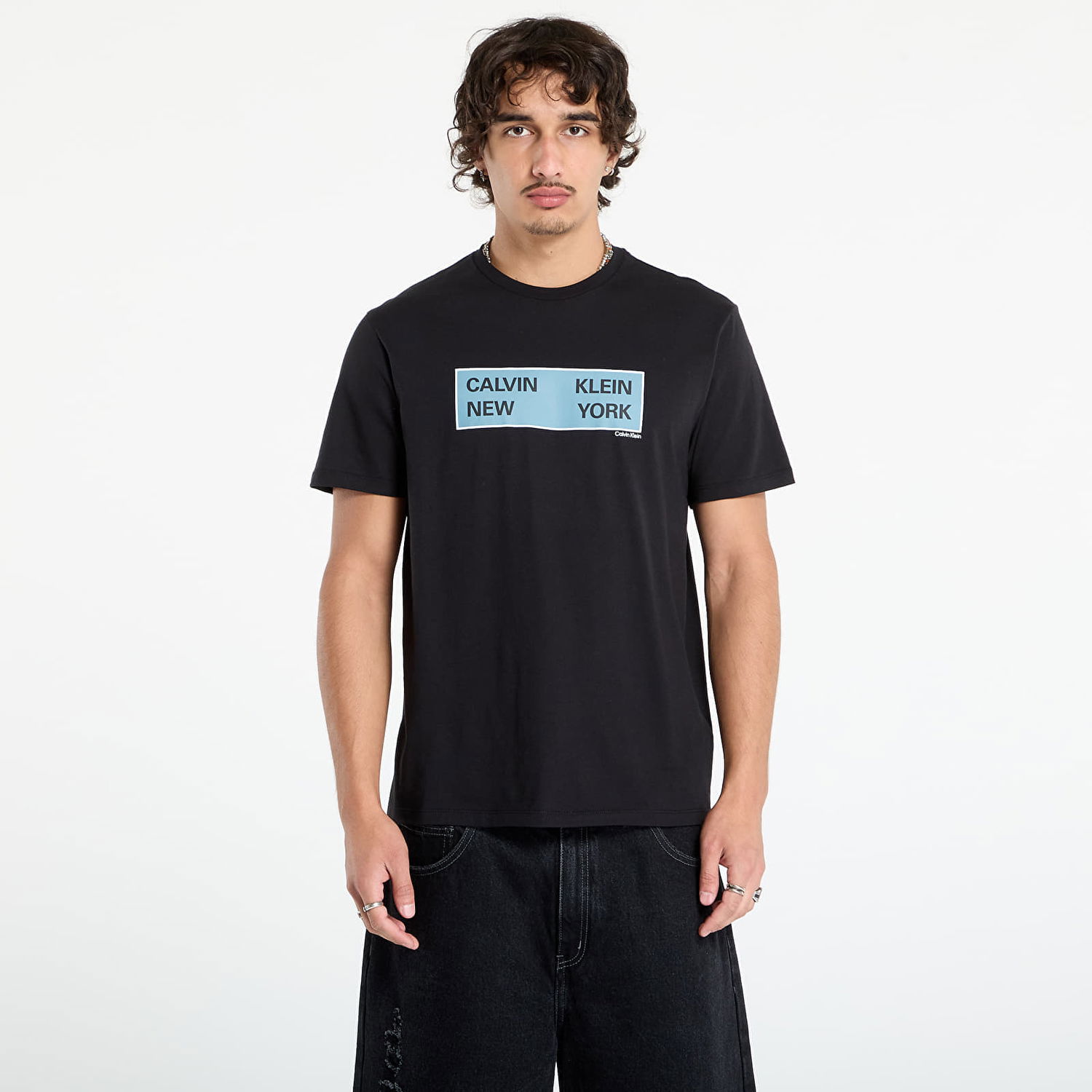 T-shirt CALVIN KLEIN Calvin Klein Jeans SS CK NY Box Graphic Tee Sort | LV04RD816G UB1, 0
