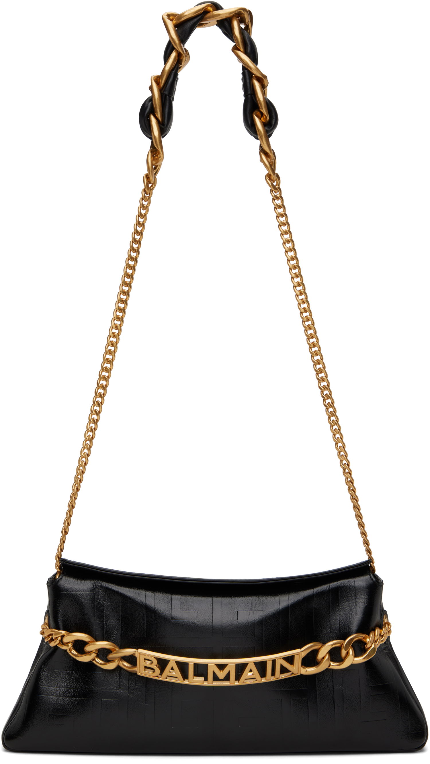 Håndtaske Balmain Balmain 1945 Soft Clutch Sort | EN1LQ955LETF, 0