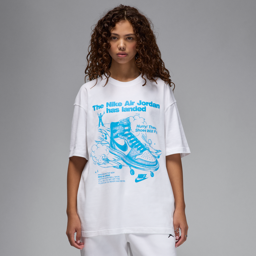 T-shirt Jordan Jordan Graphic Print T-Shirt (Plus Size) Hvid | HJ0136-100
