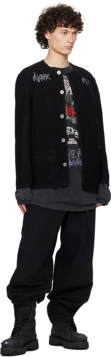 Jakke 032C Ghost Writer Wool Jacket Sort | S25-MRW-1701-000, 3