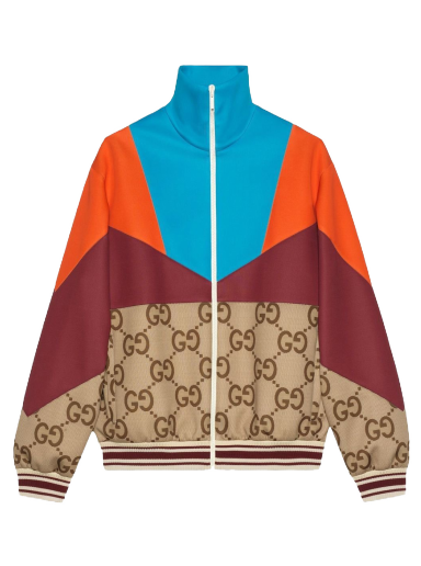 Jakke Gucci Colour-Block Track Jacket Bourgogne | 693022XJD9V