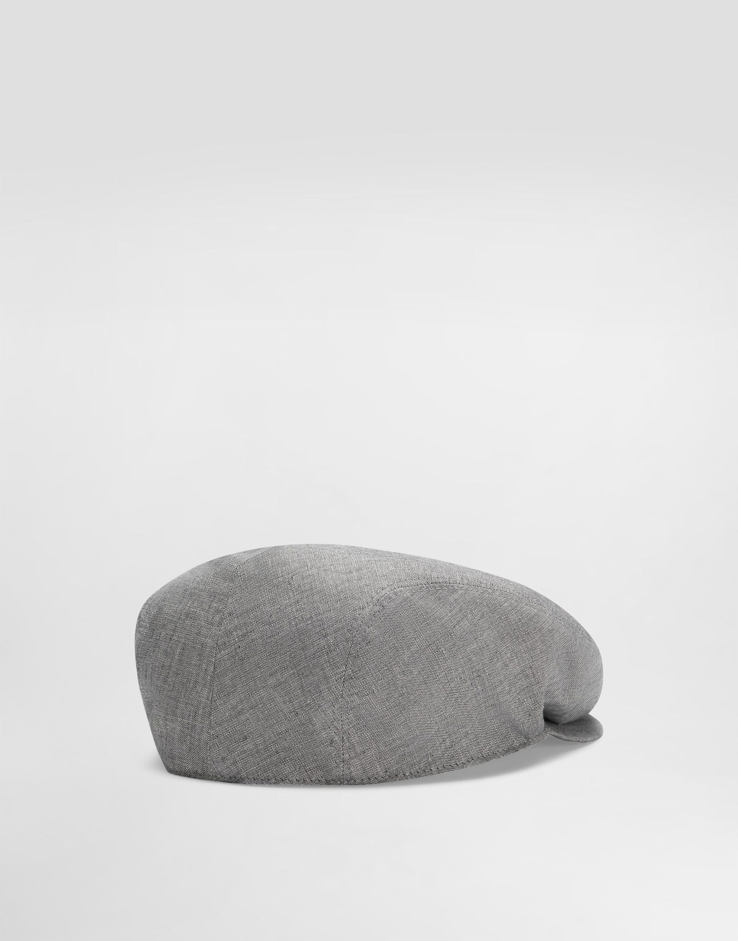 Kasket Dolce & Gabbana Dolce & Gabbana Washed Linen Canvas Flat Cap Grå | GH587AFU4MFS8290, 1