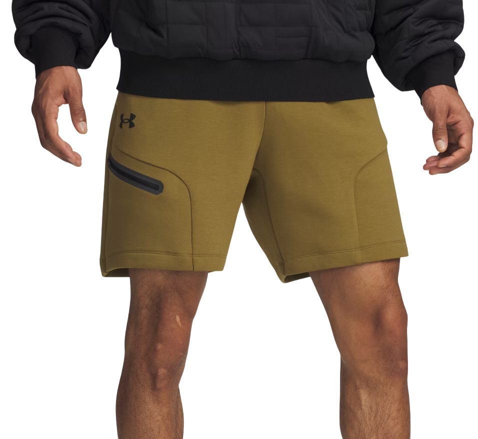 Shorts Under Armour Unstoppable Fleece Shorts with Zippered Pocket Grøn | 1379809-320, 0