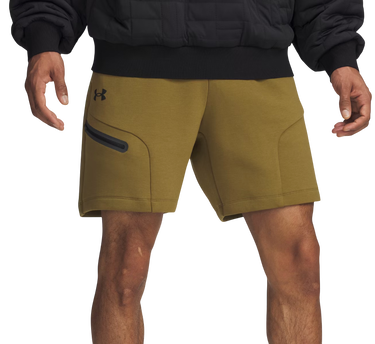 Shorts Under Armour Unstoppable Fleece Shorts with Zippered Pocket Grøn | 1379809-320, 0