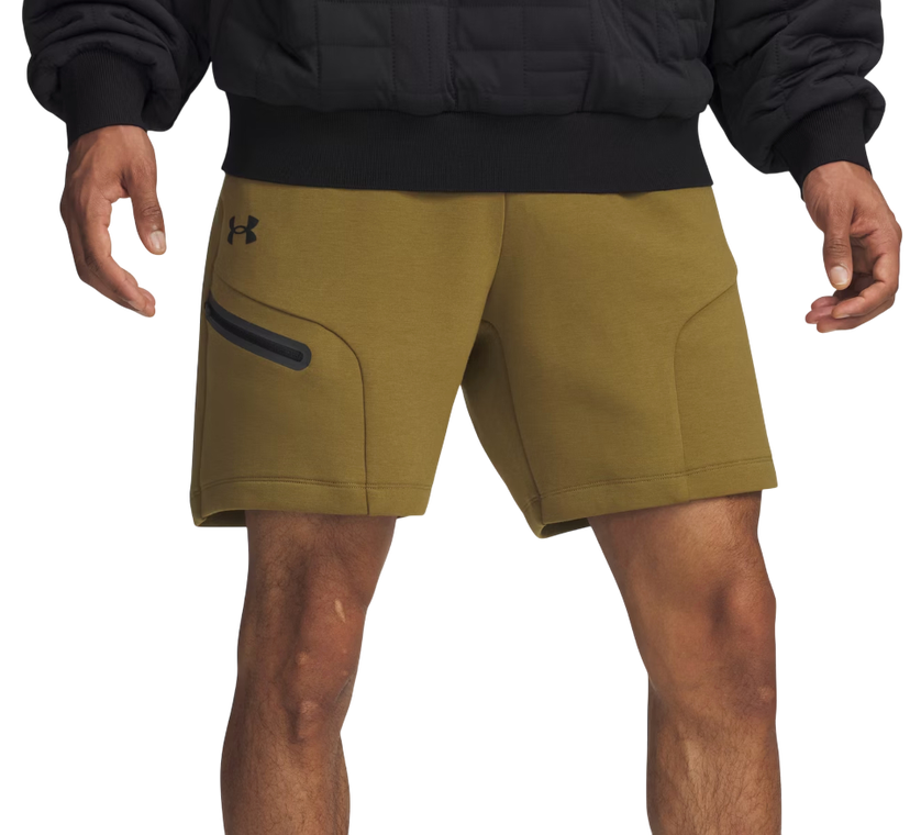 Shorts Under Armour Unstoppable Fleece Shorts with Zippered Pocket Grøn | 1379809-320