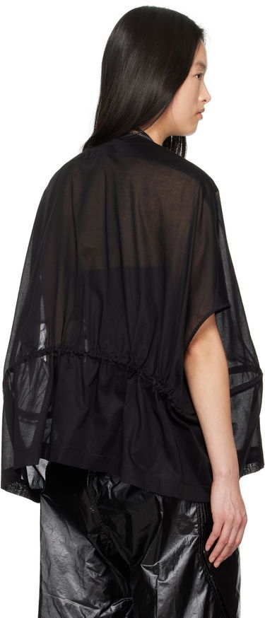 Skjorte Rick Owens Rick Owens Hollywood Sail Sheer Zip Jacket Sort | RP01E7733 CV, 2
