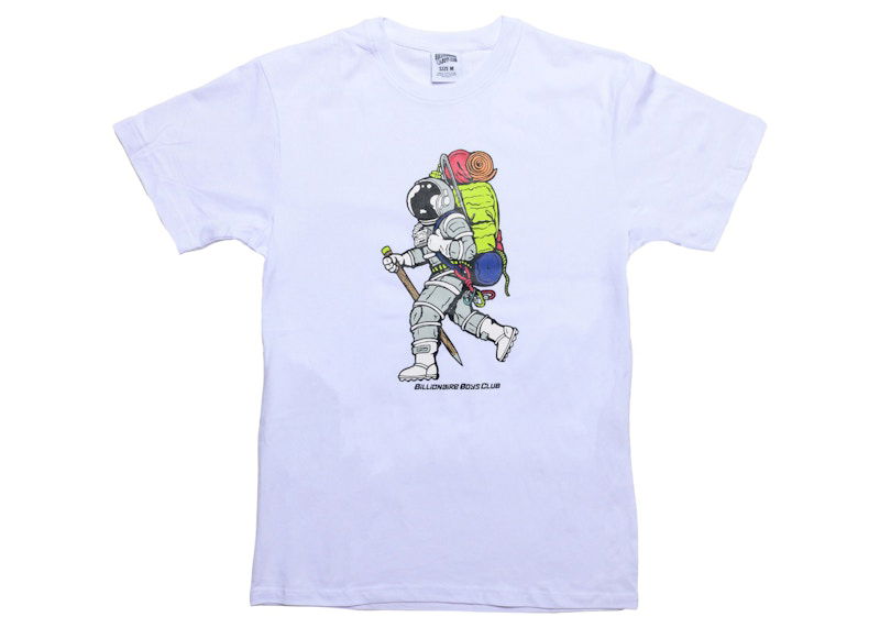 T-shirt BILLIONAIRE BOYS CLUB Billionaire Boys Club Hiking Astronaut Graphic T-Shirt Hvid | 8016201WHT
