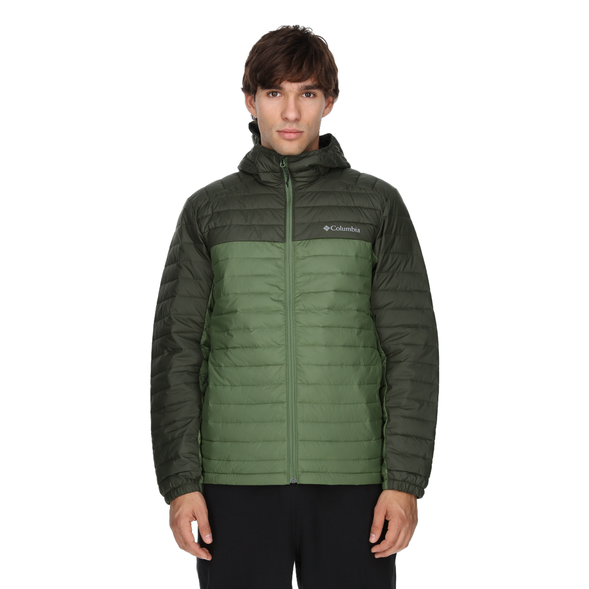 Puffer jakke Columbia Silver Falls™ II Hooded Puffer Jacket Grøn | 2098721352, 0