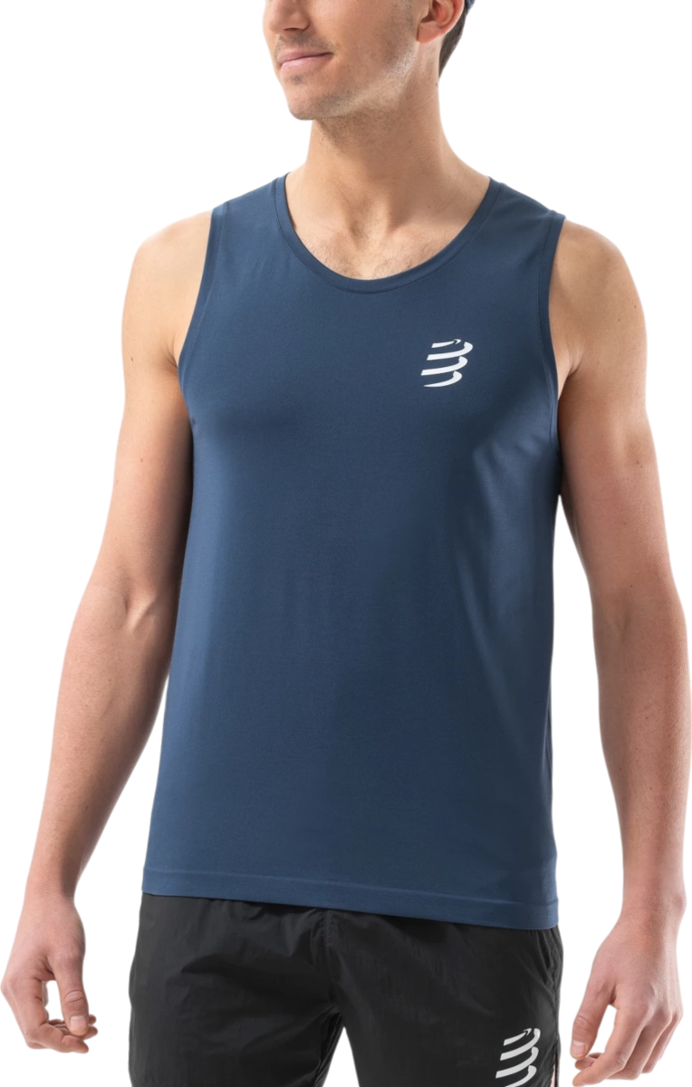 Tanktop Compressport Performance Singlet Blå | atsm7435-atsm7435055