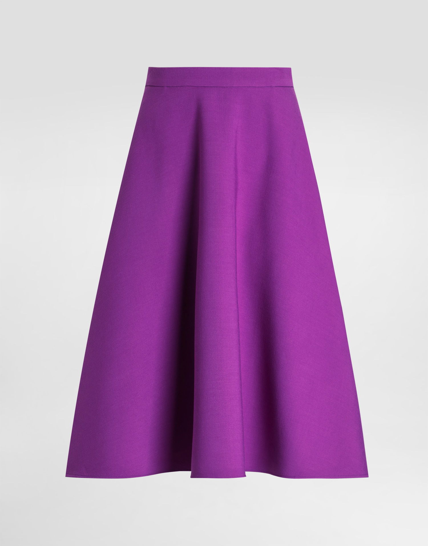 Nederdel Dolce & Gabbana Dolce & Gabbana Double Crêpe Wool Midi A-Line Skirt Lilla | F4C02TFU2L8F0571, 0