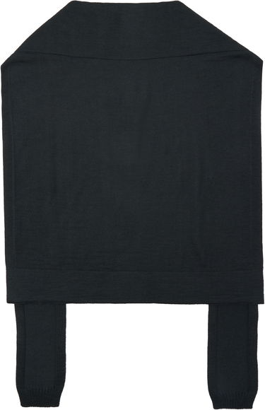 Tørklæde LEMAIRE Lemaire Trompe L'oeil Shrug Sort | AC1207 LK087, 2