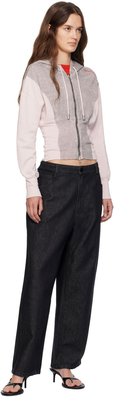 Sweatshirt Eckhaus Latta Eckhaus Latta Snatched Zip-Up Hoodie Lyserød | 4000-EL-PF25-P -, 3
