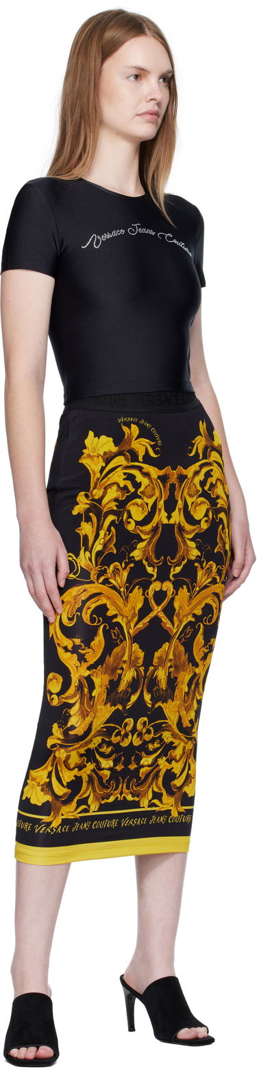 T-shirt Versace Versace Jeans Couture Logo T-Shirt Sort | E79HAH6A2_EN0008, 3