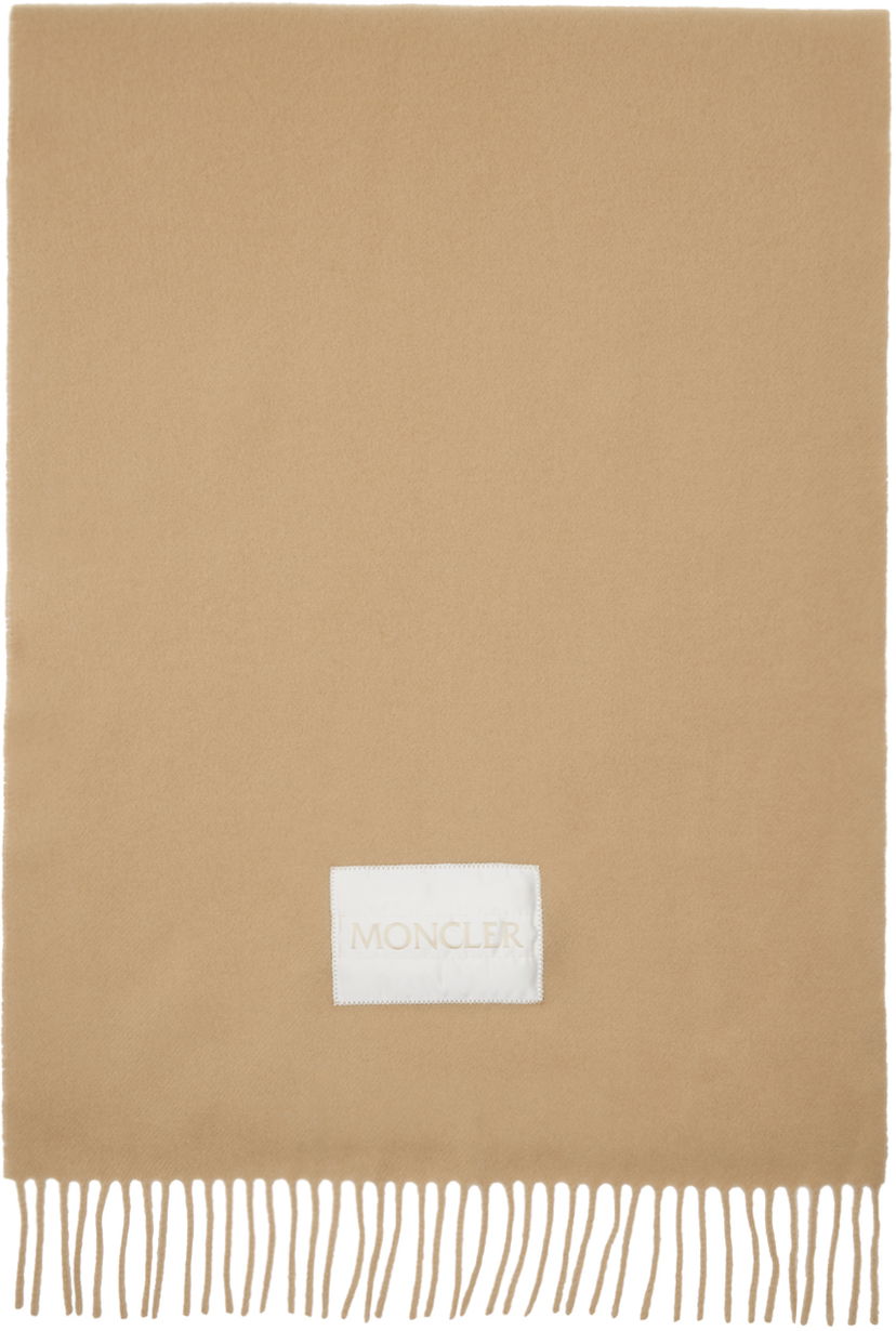 Tørklæde Moncler Wool Felt Scarf Beige | J20933C00024595MA