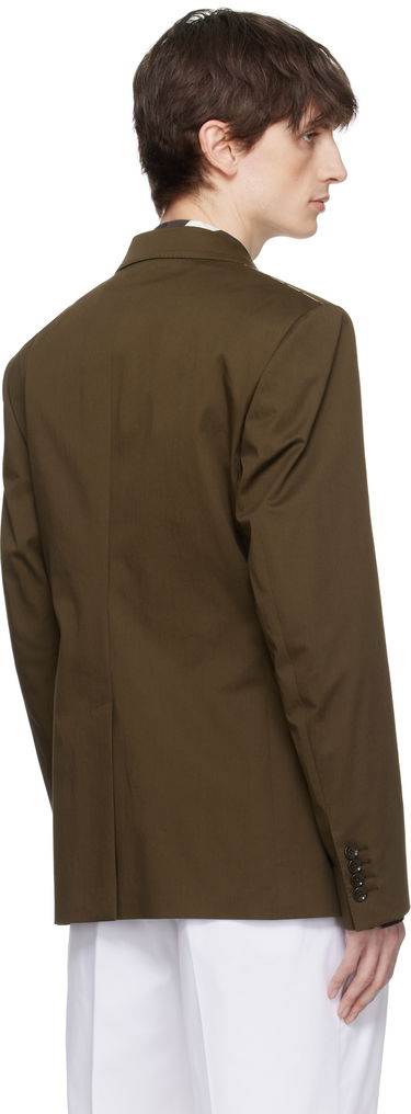 Jakke Dolce & Gabbana Dolce&Gabbana Double-Breasted Technical Gabardine Blazer Brun | G2TV8TFUFNV, 2