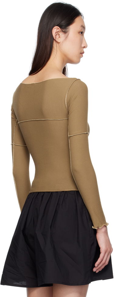 T-shirt Baserange Baserange Cinder Long Sleeve T-Shirt Brun | TOCL-RB-SU25, 2