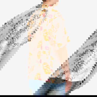 Skjorte BAPE A Bathing Ape Vacation Pattern Open Collar Shirt, Size Large Hvid | 001SRL301308M-WHT, 3