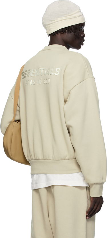 Sweatshirt Fear of God Fear of God ESSENTIALS Classic Fit Fleece Crewneck Sweatshirt Beige | 192SP252046F, 2