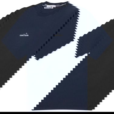 T-shirt Stone Island Scratched Print T-Shirt Mørkeblå | 80152RC89-V0020, 0