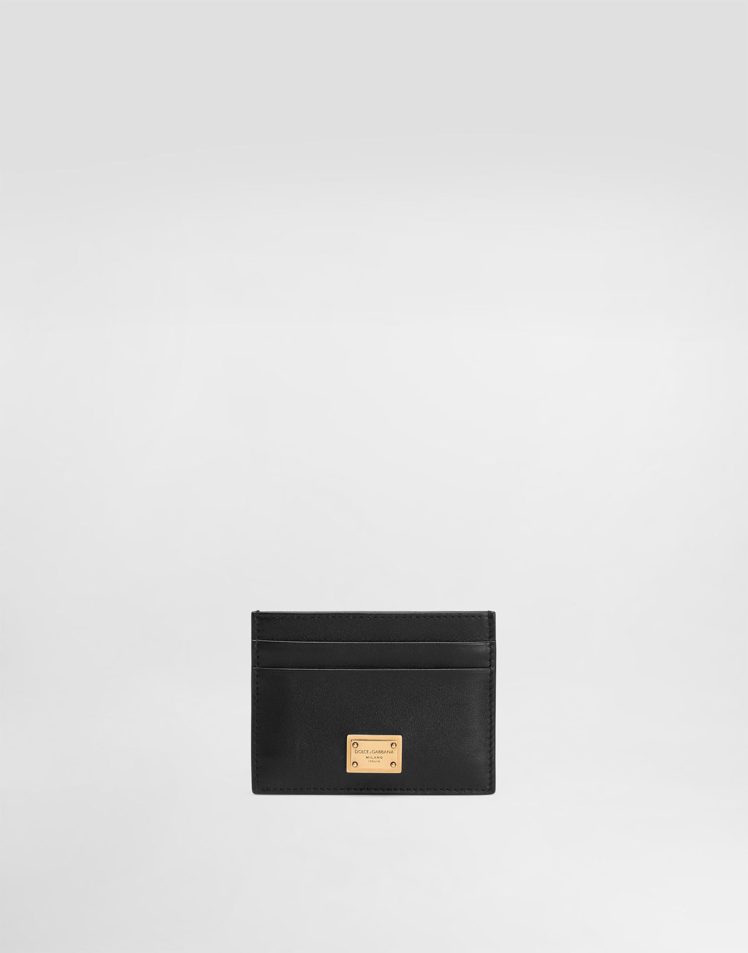 Tegnebog Dolce & Gabbana Dolce & Gabbana Plongé Calfskin Card Holder Sort | BI0330A9S2580999, 0