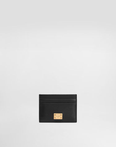 Tegnebog Dolce & Gabbana Dolce & Gabbana Plongé Calfskin Card Holder Sort | BI0330A9S2580999, 0