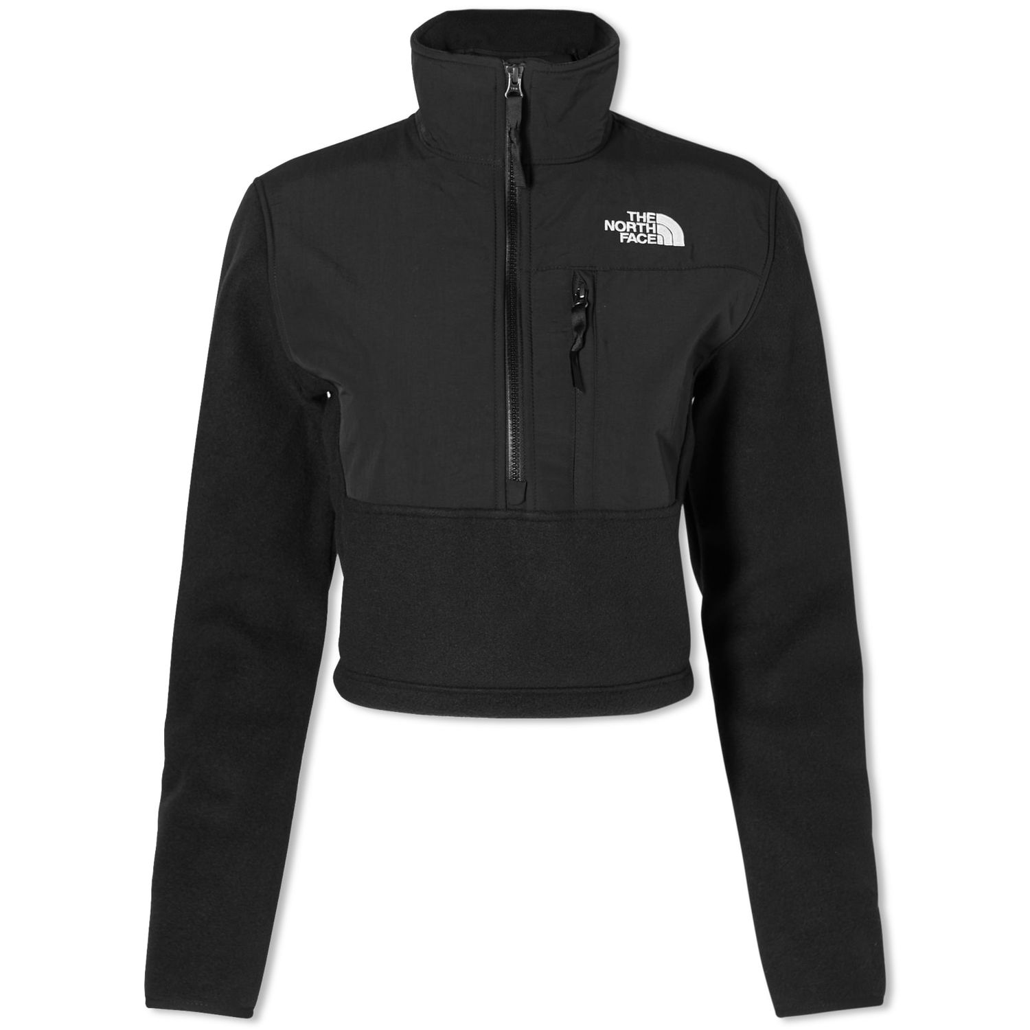 Vindjakke The North Face Denali Fleece Cropped Jacket Sort | NF0A7WXYJK3, 0