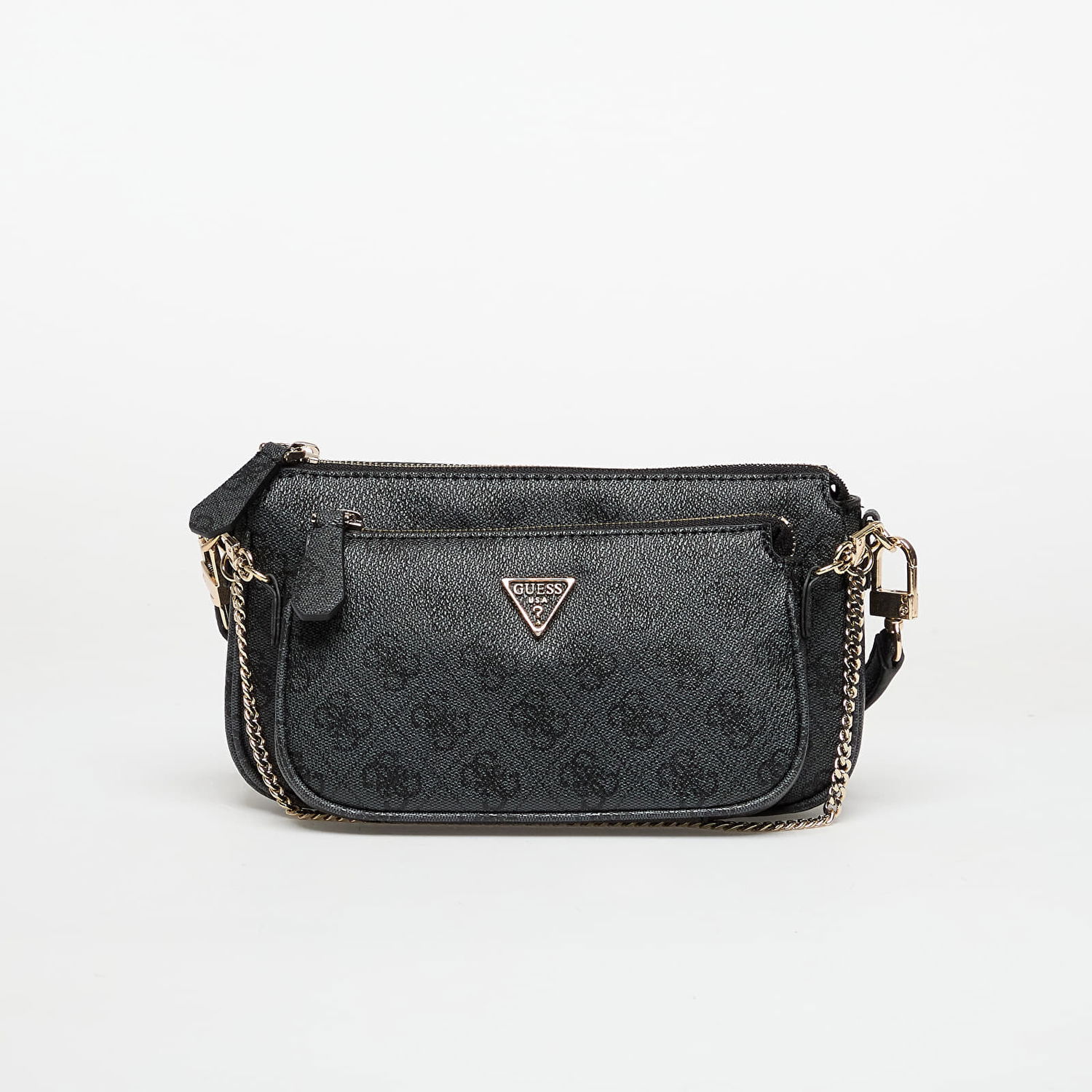 Skuldertaske GUESS Noelle II Double Pouch Crossbody Bag Sort | HWBG9672710-CLO, 0