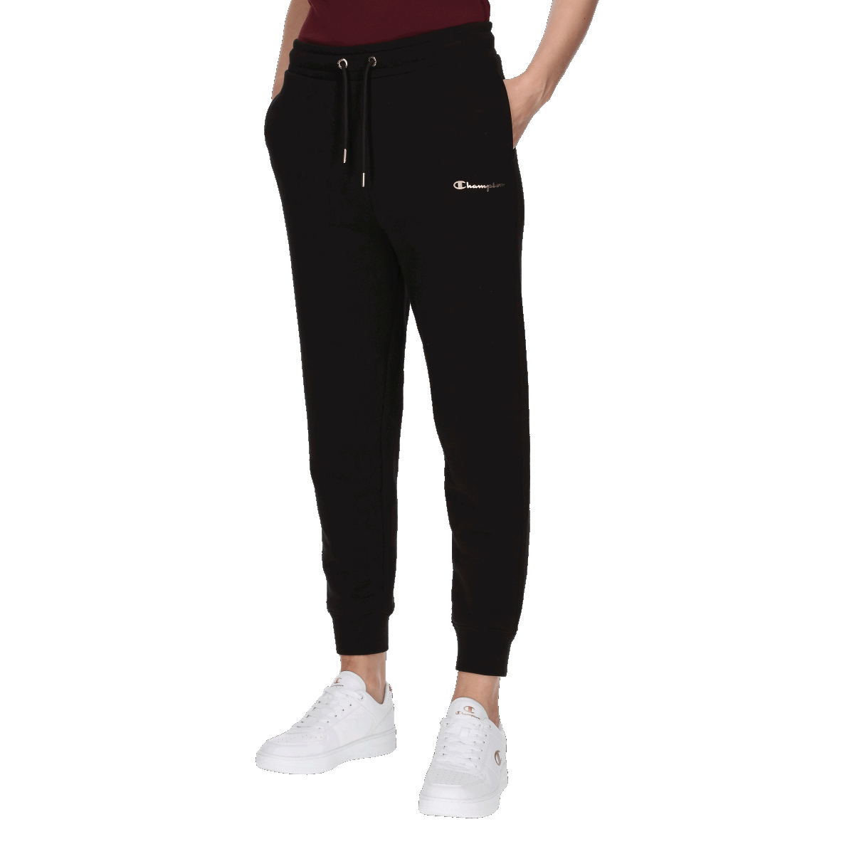 Joggingbukser Champion Tape Jogger Sweatpants Sort | CHA243F106-01, 0