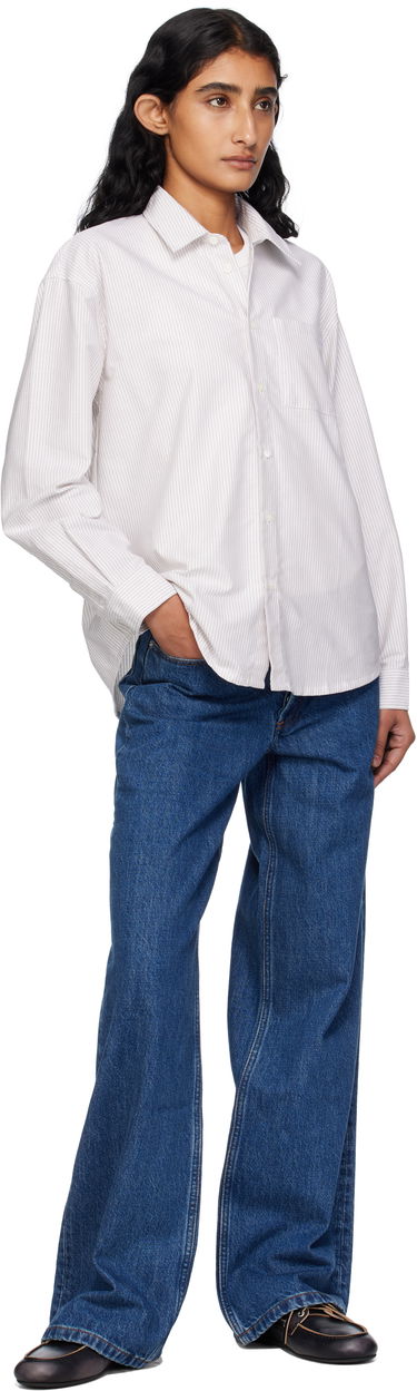Skjorte A.P.C. Boyfriend Shirt Beige | COGUH-F12550, 3