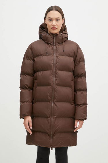 Puffer jakke Rains Longer Puffer Jacket Brun | 15130.23, 0