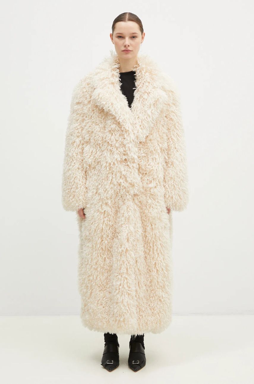 Frakker Fiorucci Women's Long Faux Fur Coat Hvid | U01FMOCO243FF02WH02, 0