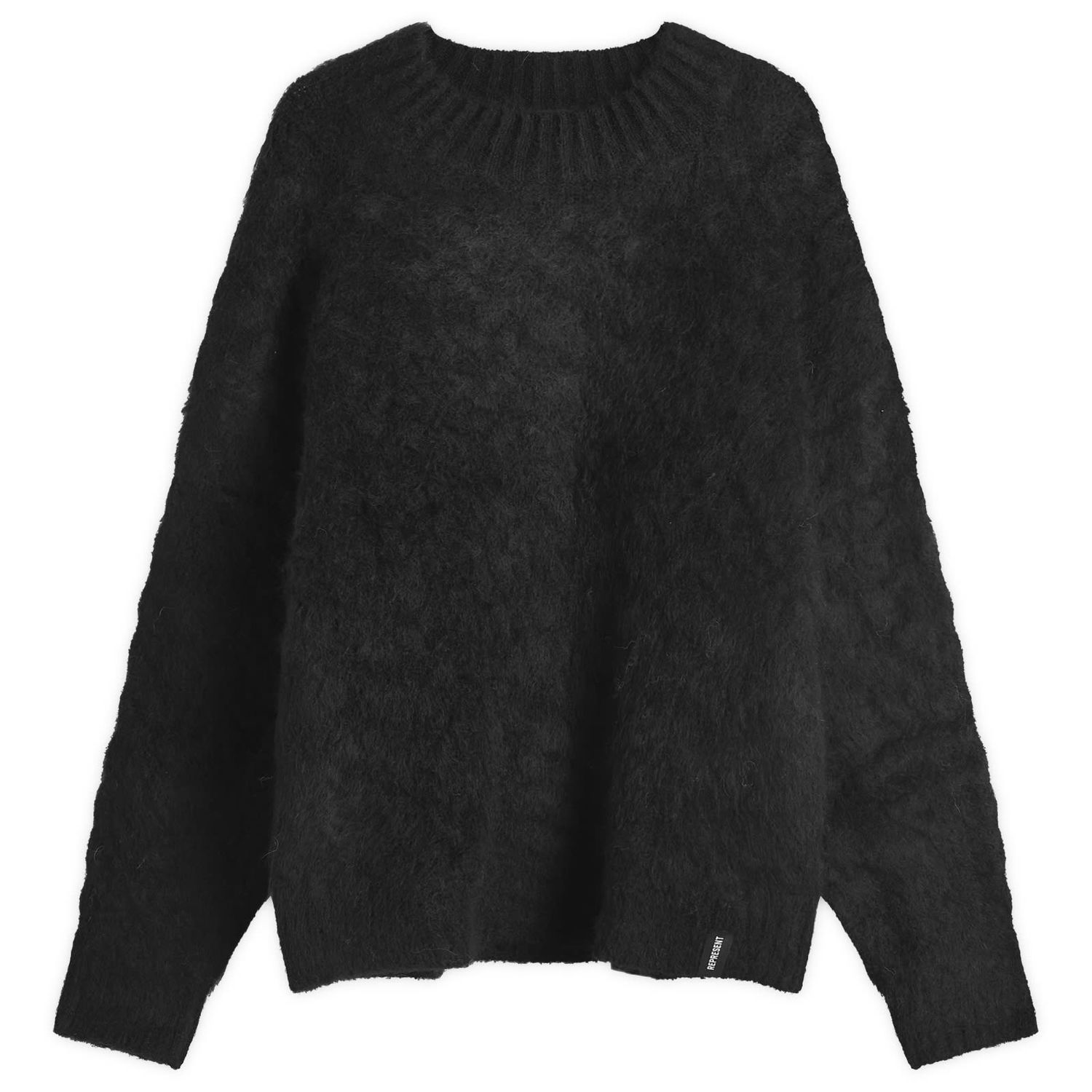 Sweater Represent Clo Alpaca Cable Knit Sweater Sort | MLM3064-001, 0