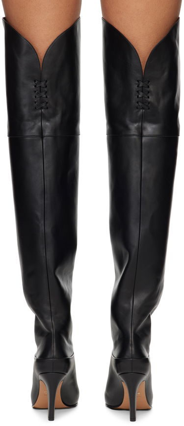 Sokker CHLOÉ Chloé Eve Thigh-High Leather Boots Sort | CHC24A03PMF, 1