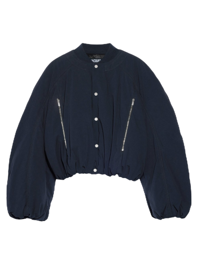 Bomberjakke Jacquemus Le Bomber Croissant Mørkeblå | 236BL044-1320-390