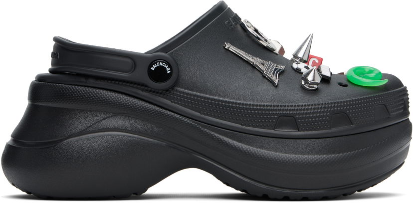 Tøj Balenciaga Balenciaga Crocs Edition Jibbitz Mules Sort | 720857W0FOY