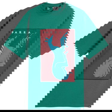 T-shirt By Parra Parra Vertical Horse Graphic T-Shirt Grøn | 53505-GRN, 0