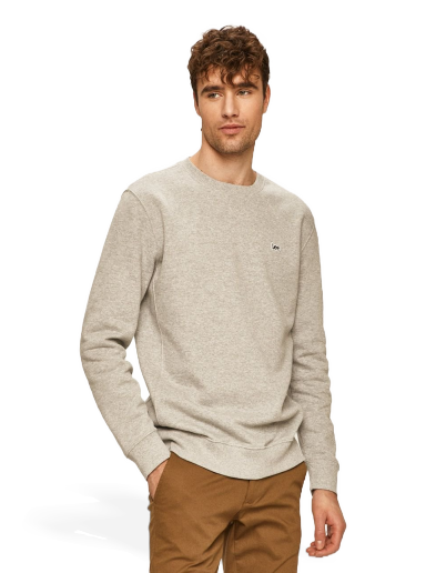 Sweatshirt Lee Plain Crew Sweatshirt Grå | L81ITJMP