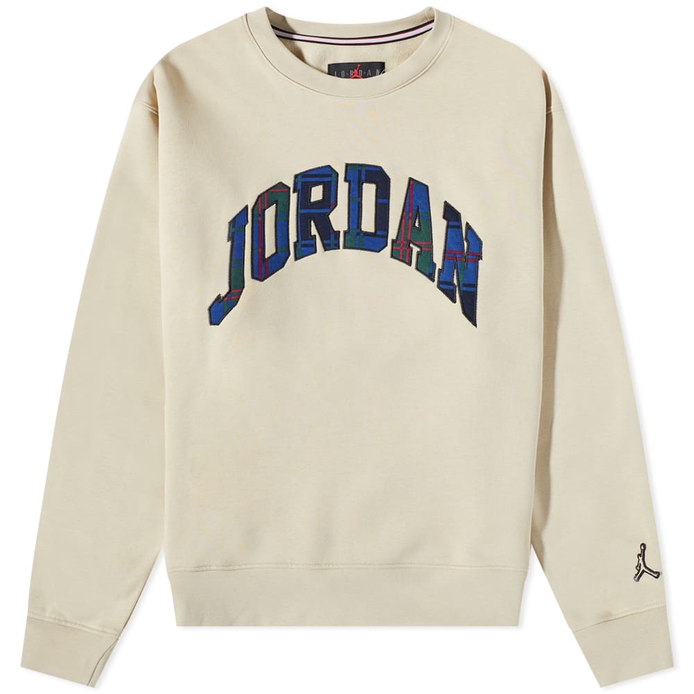 Sweatshirt Jordan Air Jordan Check Logo Crewsweat Beige | DV1574-206, 0